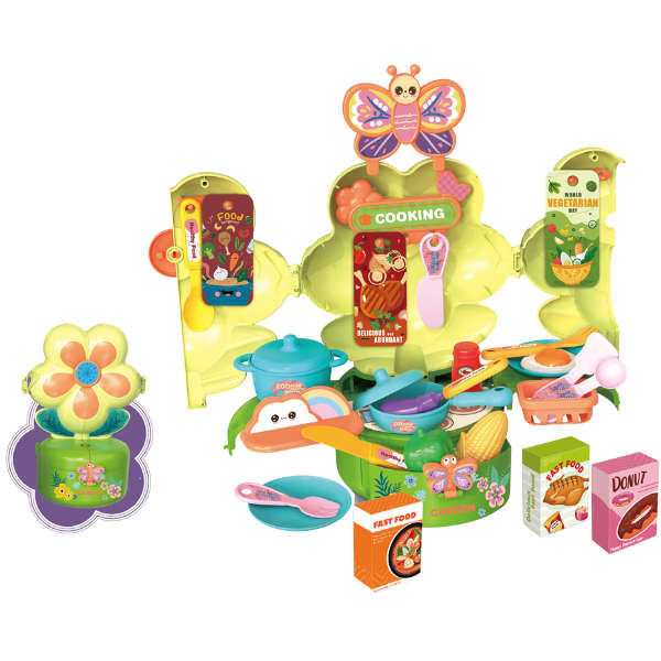Kitchen Playing House 43pc - DIY Kitchen Cook Set for Imaginative Play