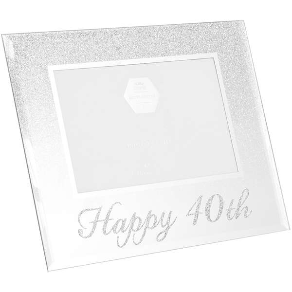 Frame Silver Happy 40th