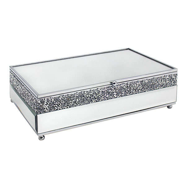 Mirror Crystal Jewellery Box