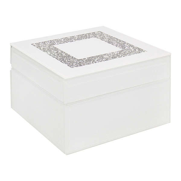 White Crystal Jewellery Box