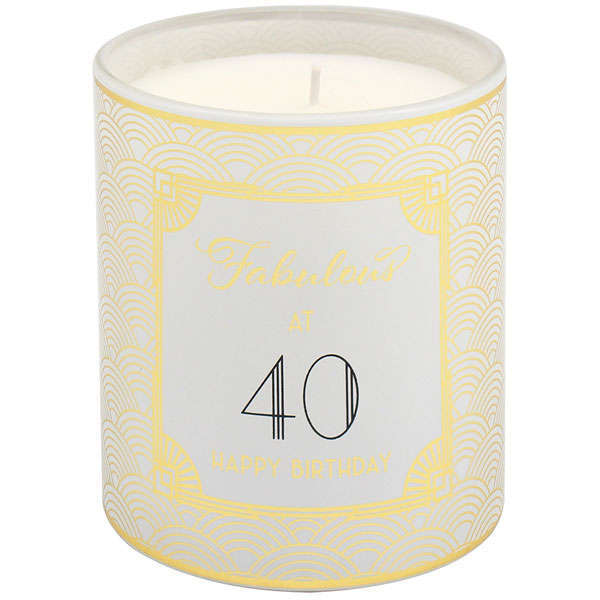 Fabulous at 40 Candle