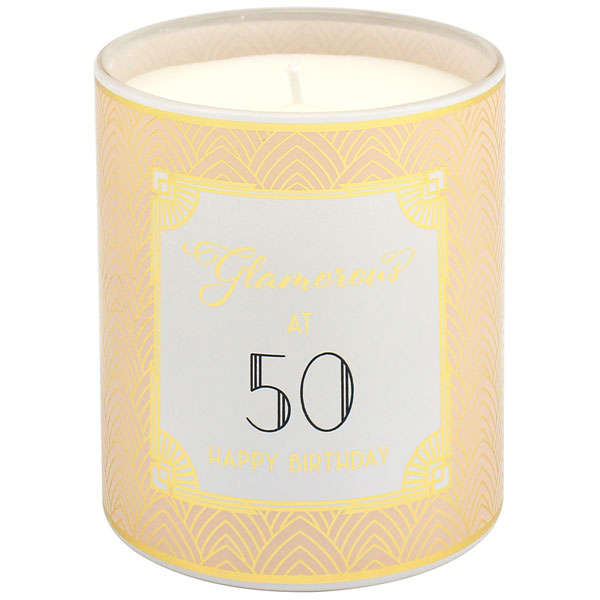 Glamorous at 50 Candle