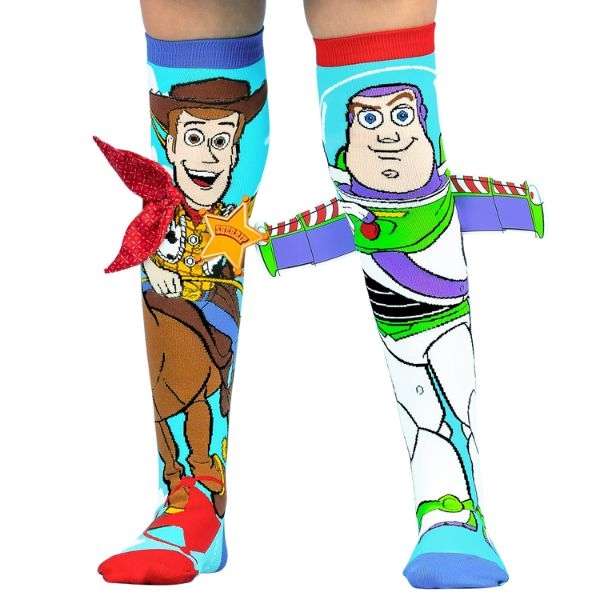 MADMIA Disney Toy Story Knitted Knee-High Socks with 3D Details, Ages 6-99