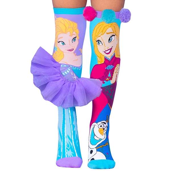 Disney Frozen Elsa & Anna Knitted Knee-High Socks Ages 6-99