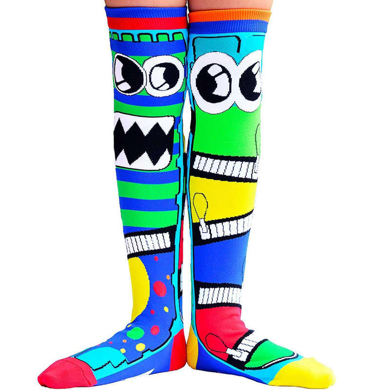 MADMIA Monster Knitted Knee-High Socks, Ages 6-99