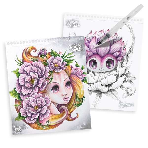 Nebulous Stars Watercolouring Book Set Estrelia incl Pencils