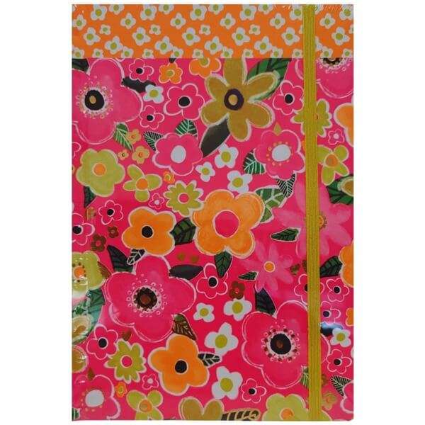 Notebook A5 Pink Neon Floral