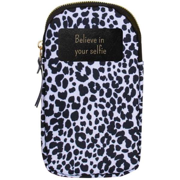 H&H Phone Bag Selfie Grey Leopard