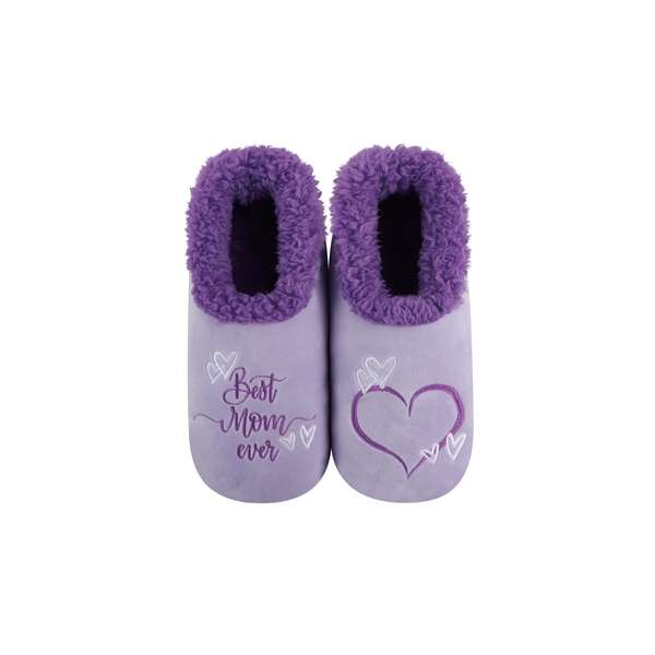 snoozies Womens Fleece Slippers Best Mom