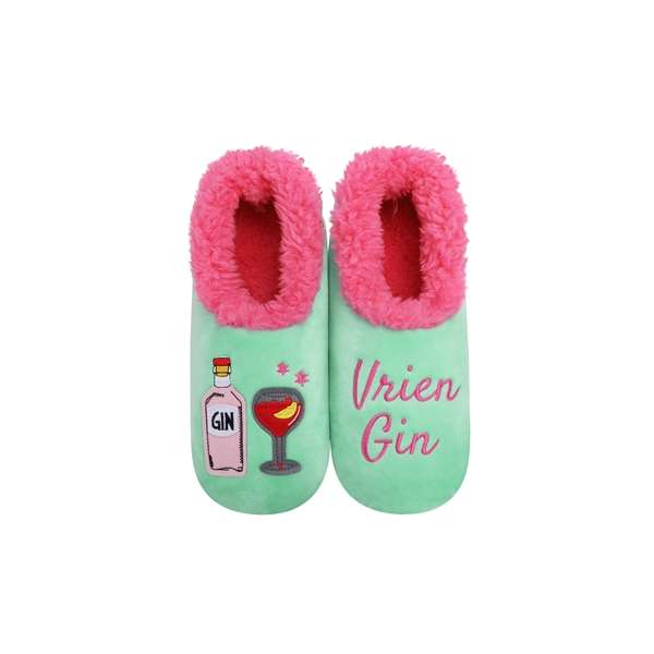 snoozies Womens Fleece Slippers  Vrien Gin