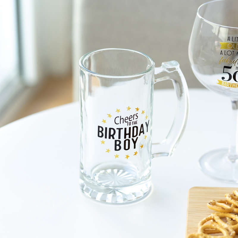 Splosh Birthday Boy Beer Glass