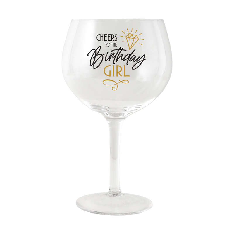 Splosh Birthday Girl Balloon Glass