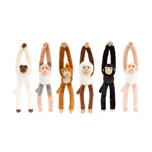 Keeleco Chattering Monkeys 6 Asstd 47cm