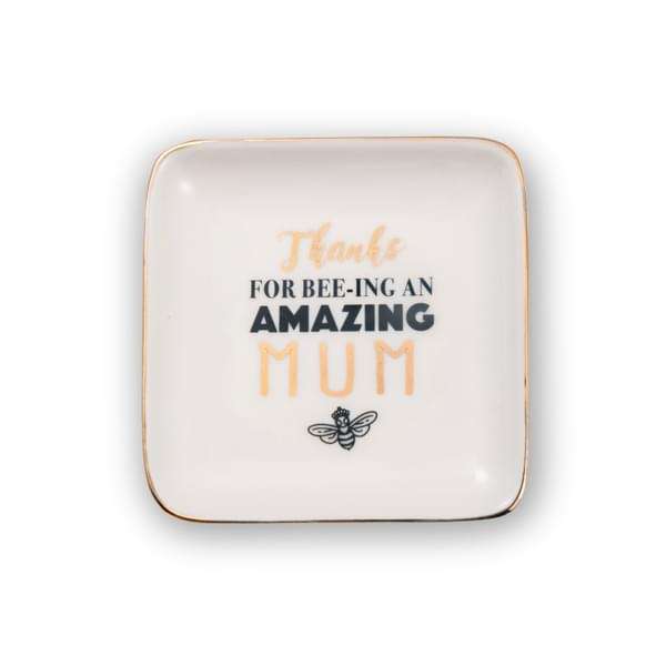 H&H Sentiments Trinket Dish - Thanks for Bee-ing an Amazing Mum