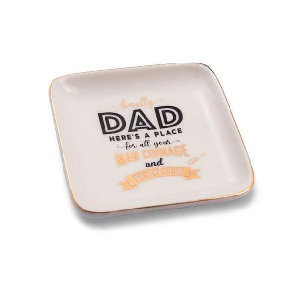 H&H Sentiments Trinket Dish - Finally Dad, Here's a Place
