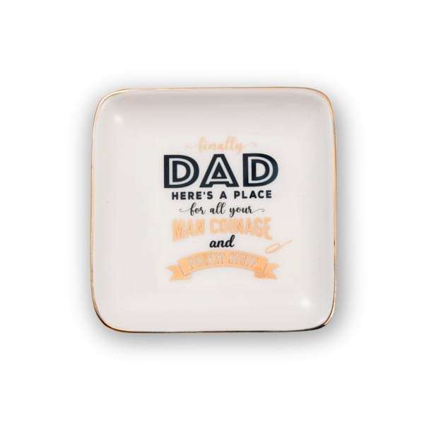 H&H Sentiments Trinket Dish - Finally Dad, Here's a Place