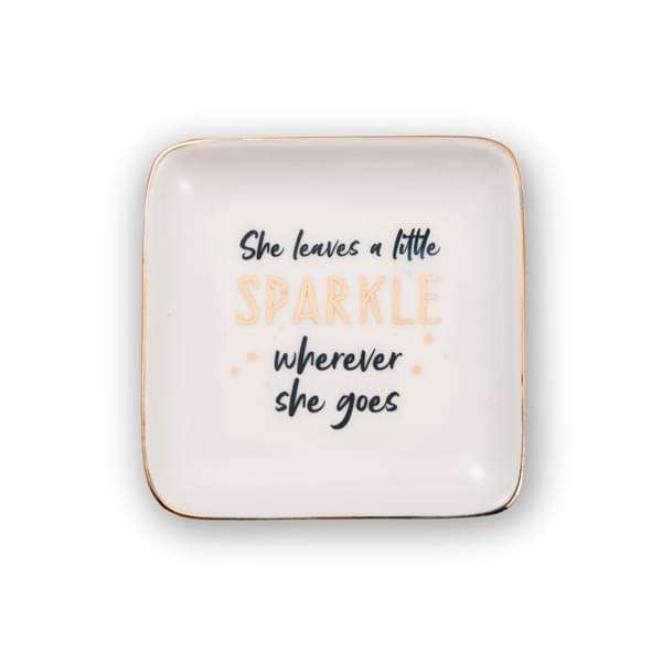 H&H Sentiments Trinket Dish - She Leaves a Little Sparkle