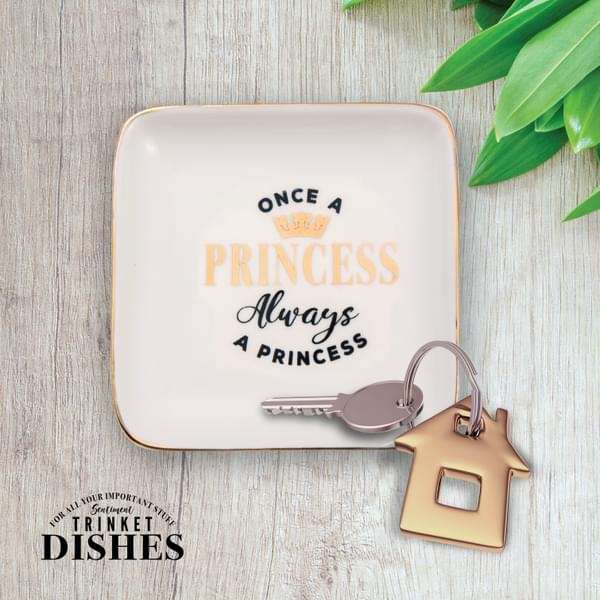H&H Sentiments Trinket Dish - Once A Princess
