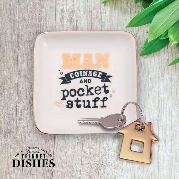 H&H Sentiments Trinket Dish - Man Coinage