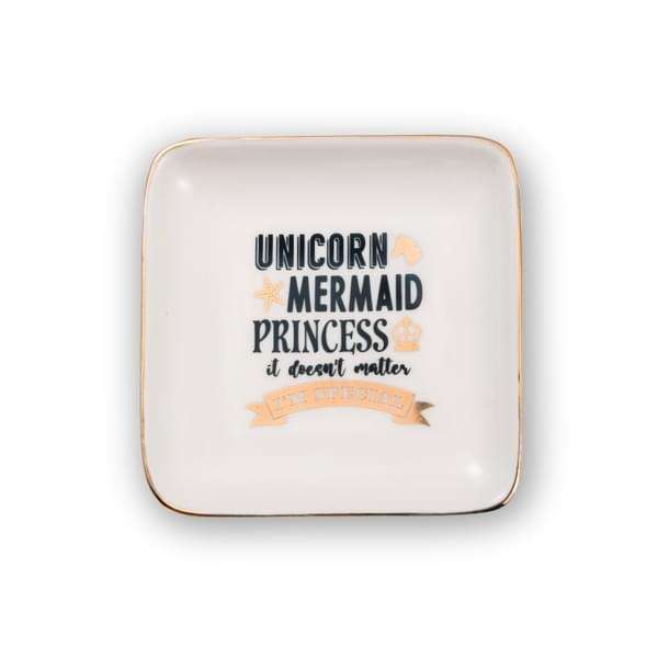 H&H Sentiments Trinket Dish - Unicorn, Mermaid, Princess