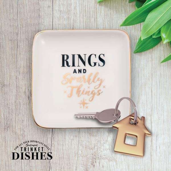 H&H Sentiments Trinket Dish - Rings & Sparkly Things