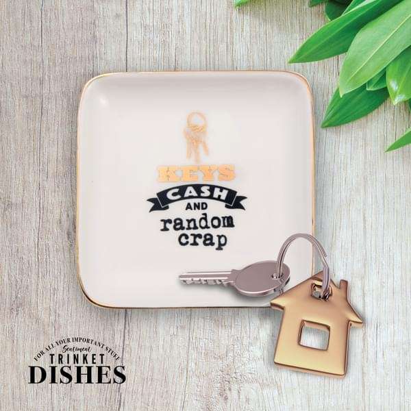 H&H Sentiments Trinket Dish - Keys, Cash & Random Crap