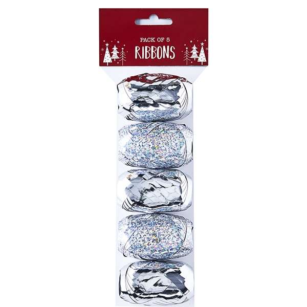 Ribbon 5pk Silver