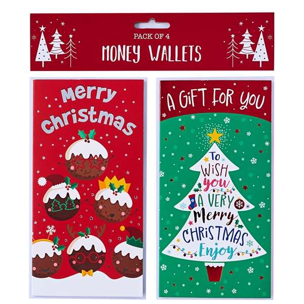 Money Wallet 4pk Novelty