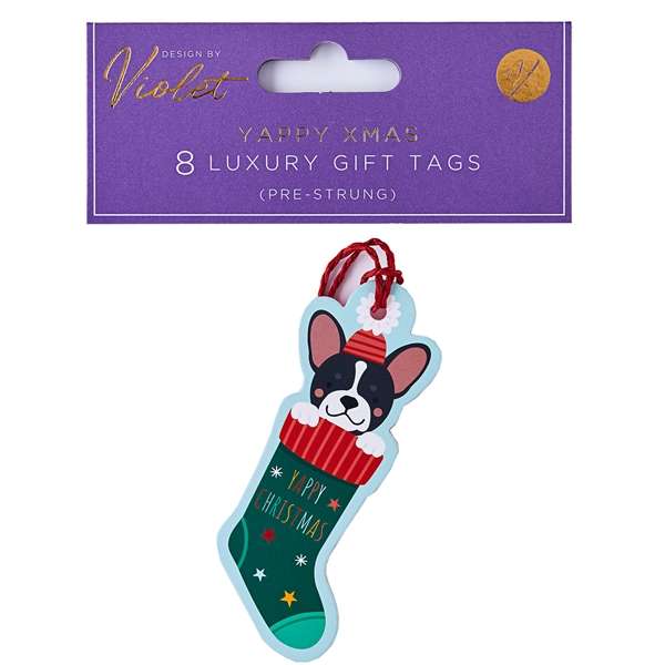 Gift Tags 8Pk Yappy Xmas