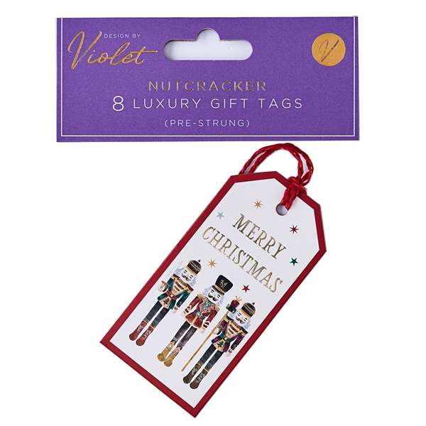 Gift Tags 8Pk Nutcracker