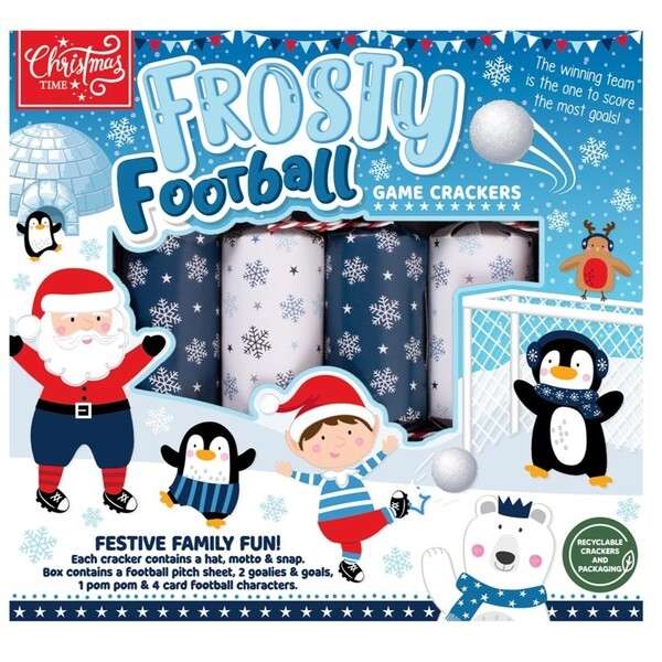 6 Frosty Football Game Crackers