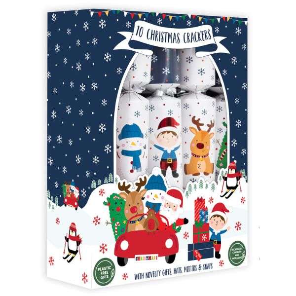 Christmas Crackers Family 10 Santa & Friends