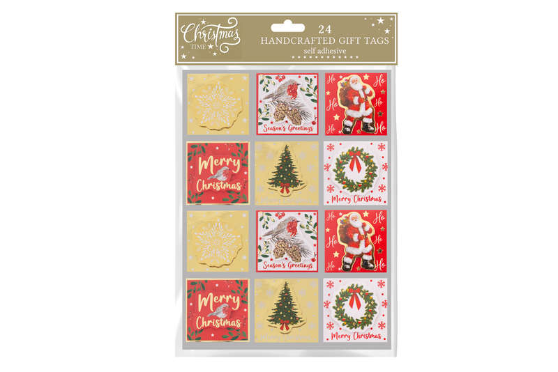 Handcrafted Gift Tags 24 Traditional