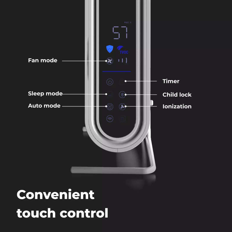 AENO Air Purifier AP2S - Wi-Fi, HEPA H13, Wall Mountable, UV Lamp