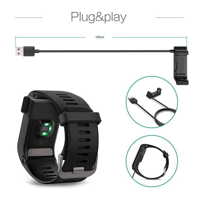 Garmin Vivoactive HR replacement USB fast cradle clip charger