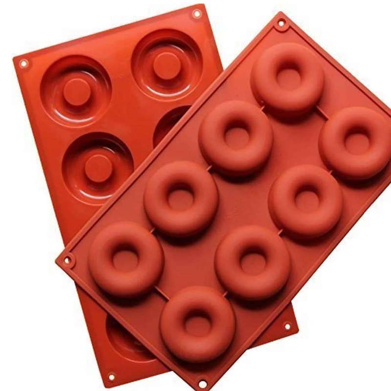 8 Mini Donut Non-Stick Dishwasher Safe Silicone Baking Mould