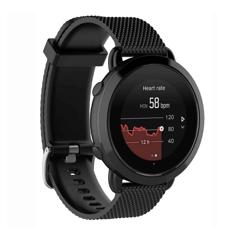 Silicone Quick Release Strap for Garmin Vivoactive 3/Forerunner 245/645/Venu/Suunto Fitness/Pola...