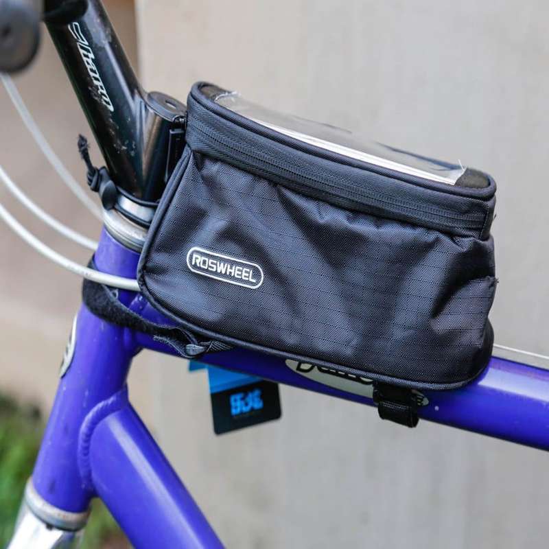 Bicycle Tube Bag with Clear TPU Cover for GPS/ Phone/ Keys