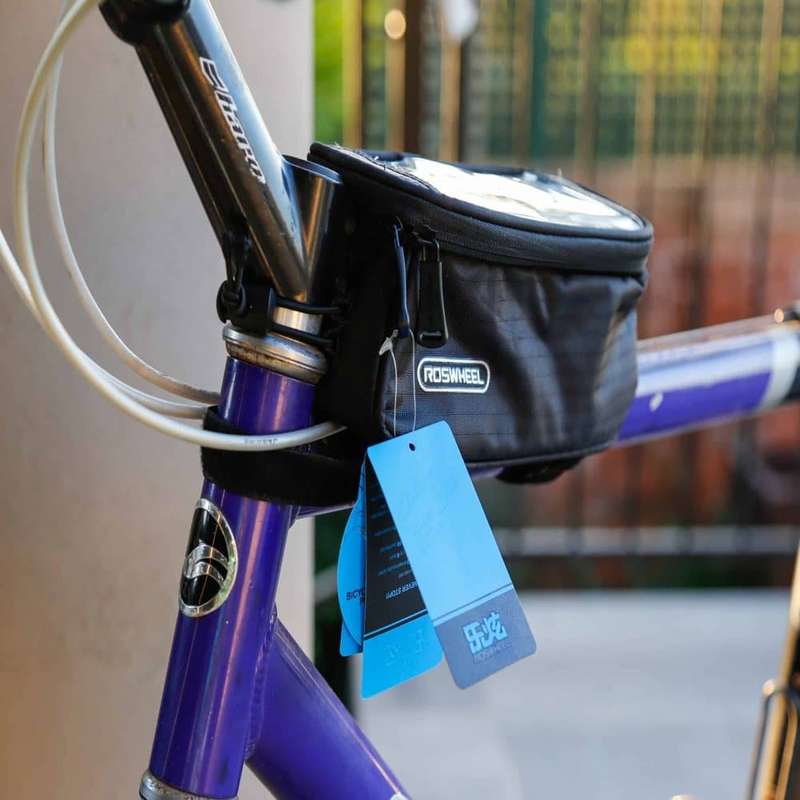 Bicycle Tube Bag with Clear TPU Cover for GPS/ Phone/ Keys