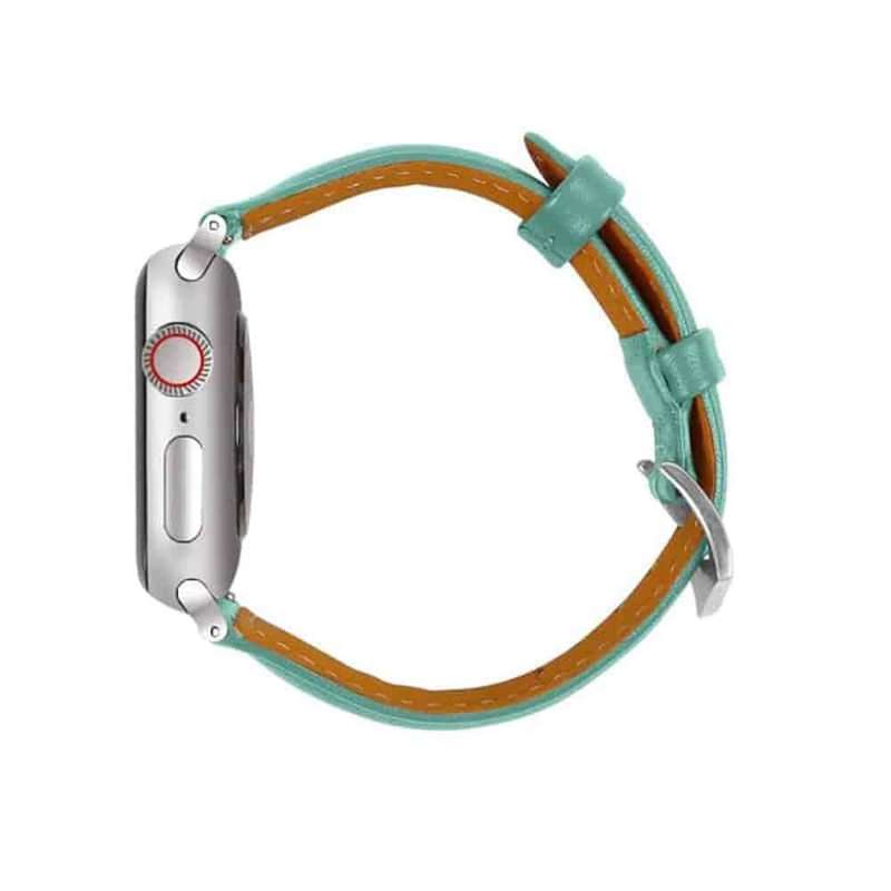 T shape Leather Strap for 38/40/41mm Apple Watch - Grey