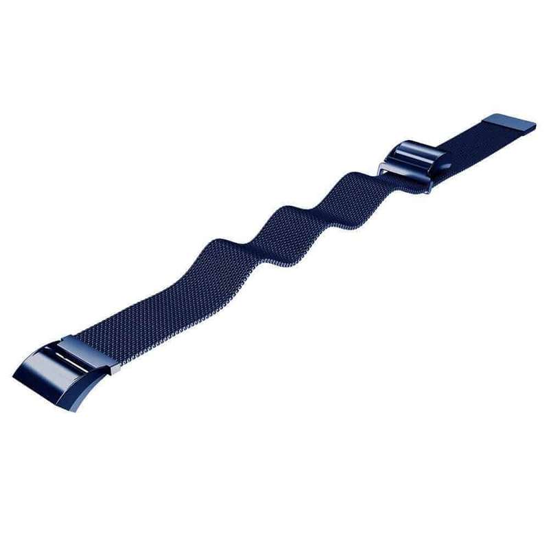 Stainless Steel Milanese Loop Strap for Fitbit Charge 2 S/M - Black