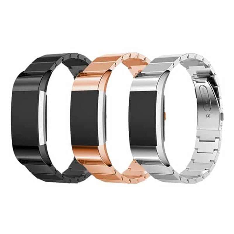 Stainless Steel Strap for Fitbit Charge 2 + Link removal tool