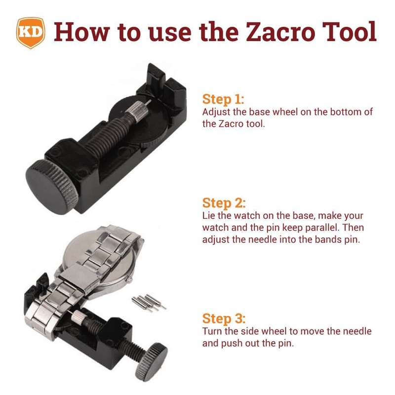 Metal Watch Strap Needle Feeder Link Length Adjuster Tool
