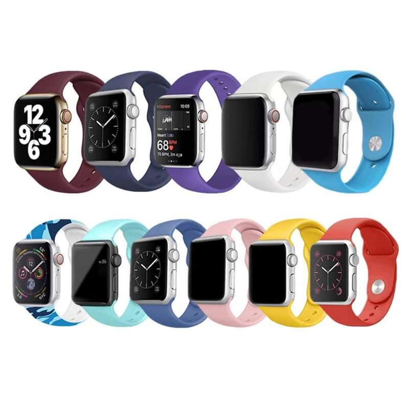 Silicone Strap for 38/40/41mm Apple Watch (M/L) - White