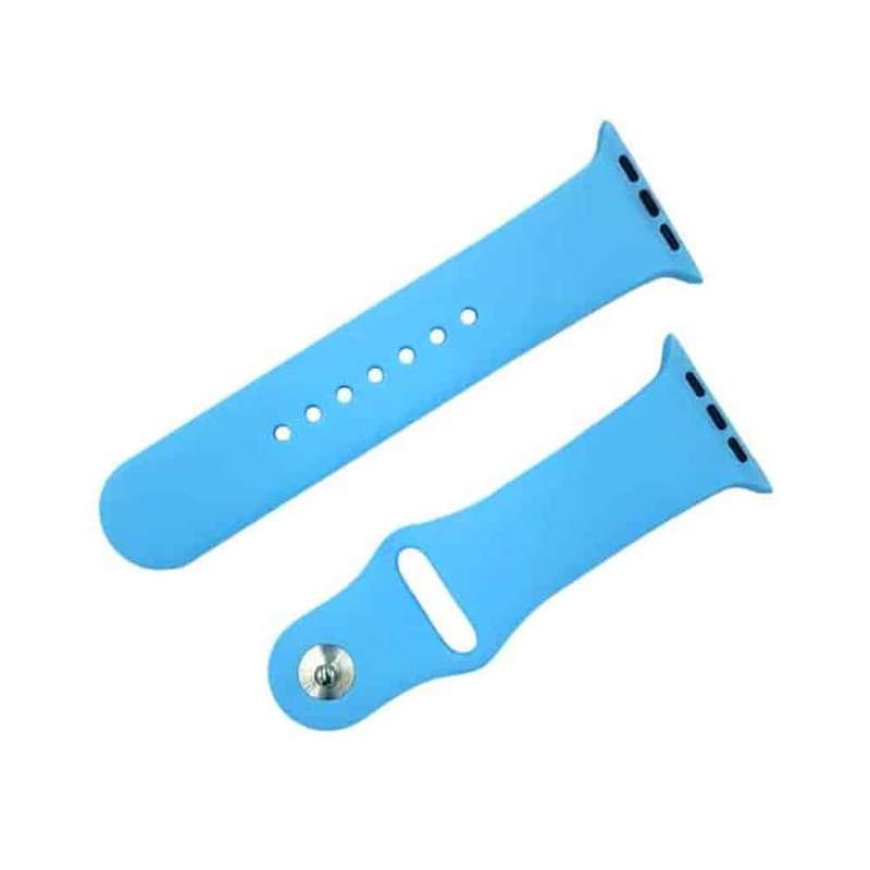 Silicone Strap for 42/44/45/49mm Apple Watch (M/L)-Blue