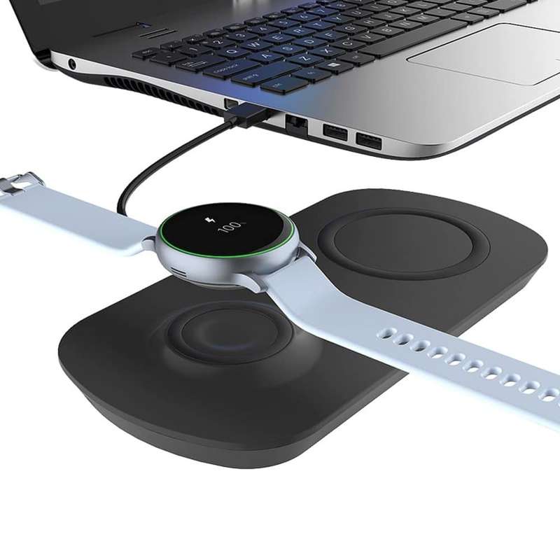 2-in-1 Wireless Charger for Samsung Gear Sport Watch/Earphones
