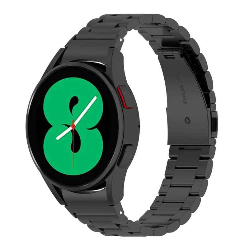 3 Links Metal Band for Samsung Galaxy Watch 4 40mm/44mm - Black