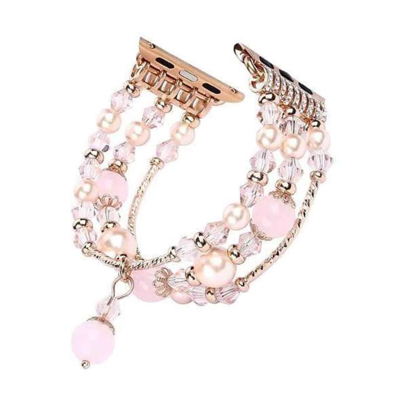 Pearl Beaded Bracelet for 42/44/45/49mm Apple Watch - Pink