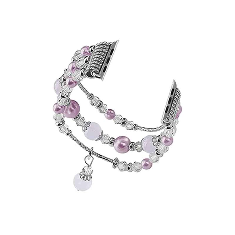 Pearl Beaded Bracelet for 42/44/45/49mm Apple Watch - Purple