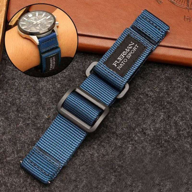 Universal Nylon Replacement Strap 24mm - Dark Blue